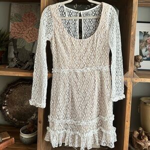 Angel Biba cream dress SZ 12